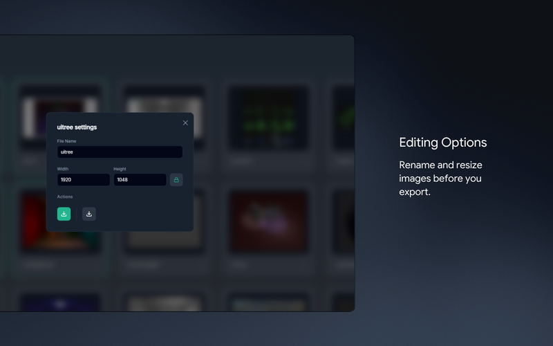 PNG Export dashboard preview